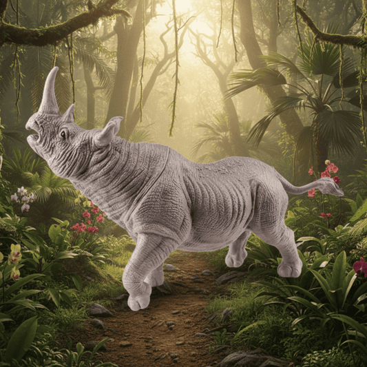 Noshörning Modelldjur – Upptäck savannens djur