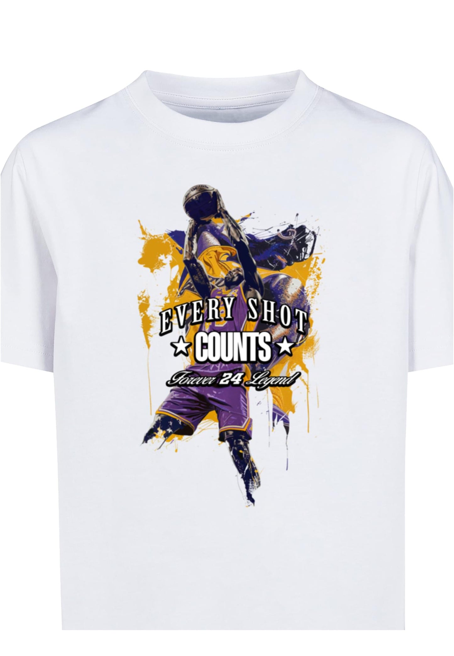 MT Every Shot Counts Tee - white 134/140