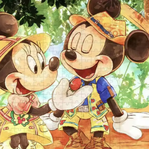 Tecknat Pussel för Barn – Safarimotiv med 108 Bitar