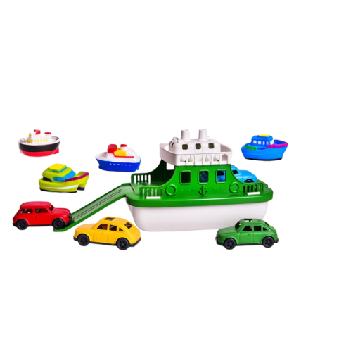 Badleksak Färja med Bilar – Leksak för Bad/Dusch