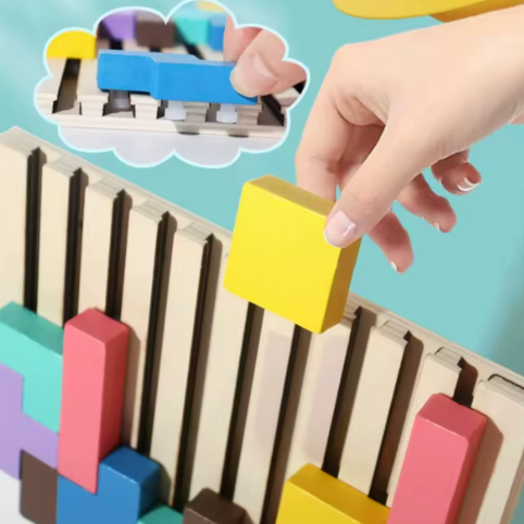 Vertikalt Pussel – Trä