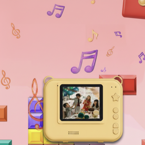 Digitalkamera för Barn Direktutskrift - Display Spel & Musik