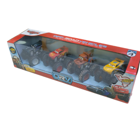 Monster Truck Leksaksmodeller – McQueen & Vänner - 4 Bilar