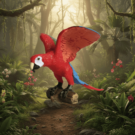 Papegoja Leksaksmodell – Fågelns Drömvärld