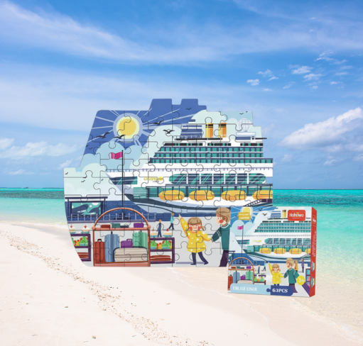 Kryssning Pussel – Montessori Lärande för Barn