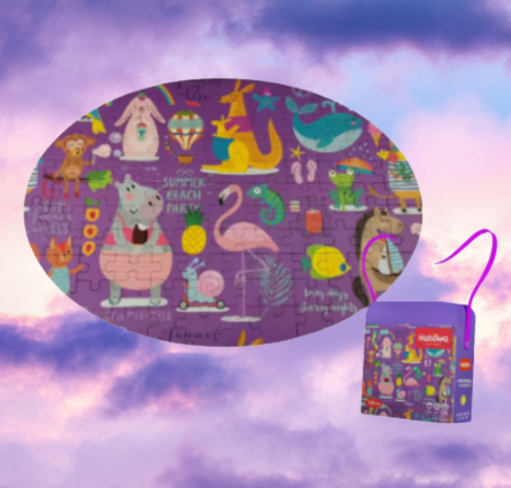 Djurfest Pussel – Montessori Lärande för Barn