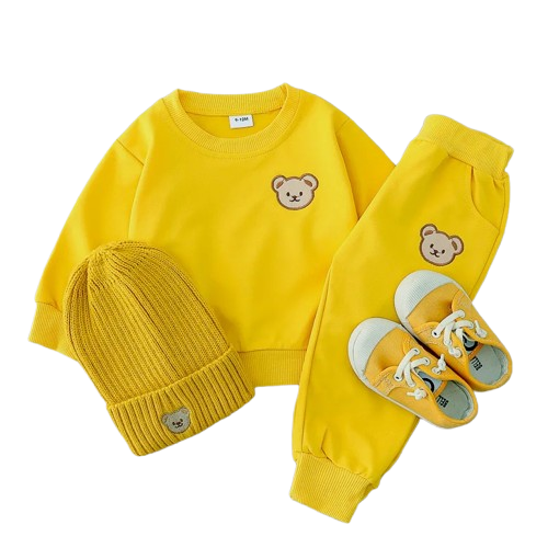 Mjukisset Broderad Björn - Tre storlekar