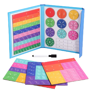 Montessori Magnetisk Bråkpussel – Matte och Lek