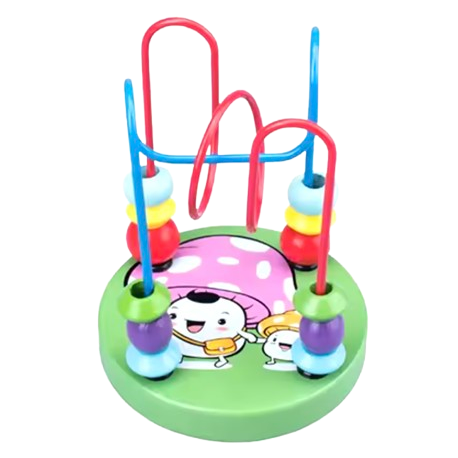 Montessori Kulbana Leksak Pedagogisk Trä - Rosa Nyckelpiga