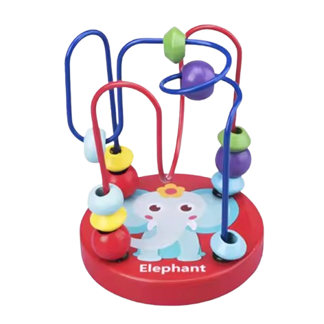 Montessori Kulbana Leksak Pedagogisk Trä - Elefant