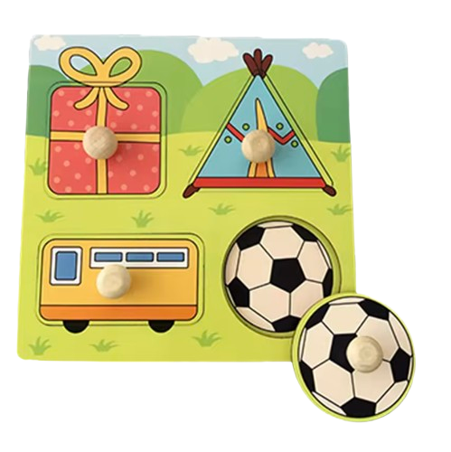 Montessori Pussel Camping Utomhus för Småbarn