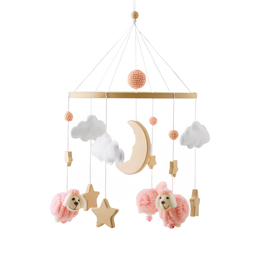 Babymobil med Rasselleksaker – Perfekt För Nyfödda & Upp Till 12 Månader