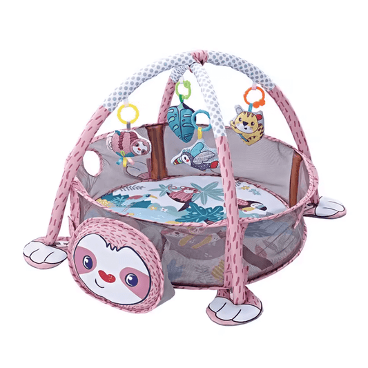 Babygym Djur Multifunktionellt med Vägg & Leksaker