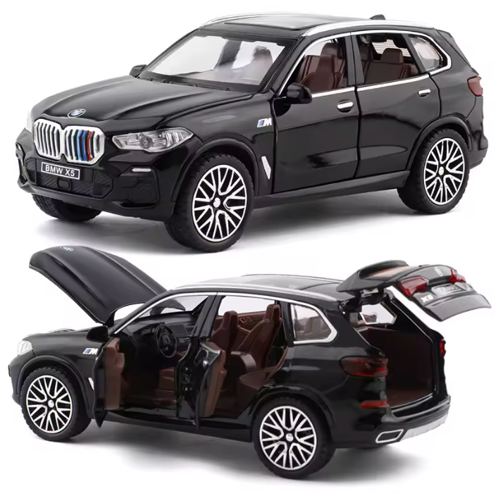 Lyx SUV Aluminium Bilmodell - Skala 1:32 med Ljud & Ljus