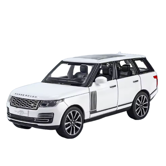 Premium SUV Mini Bilmodell – 1:32 Skala - Vit och Svart