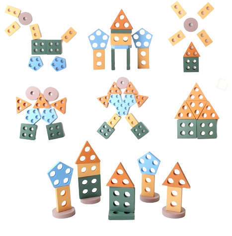 Montessori - Stapelklossar