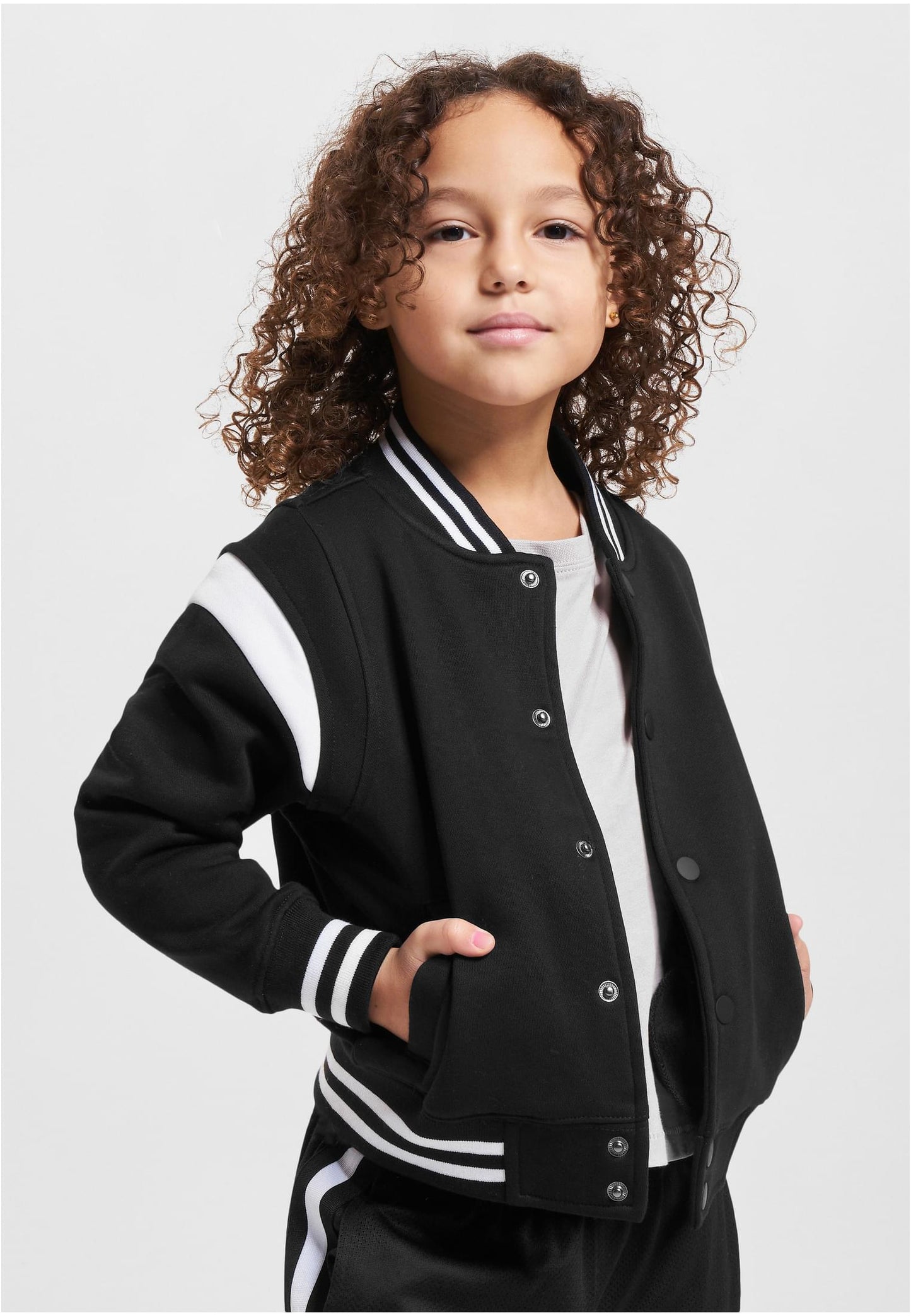 UC Boys Inset College Sweat Jacket - black 110/116