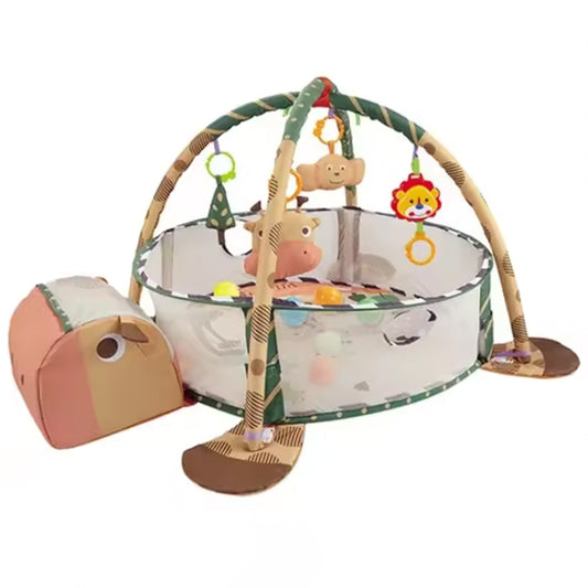 Babygym Sköldpadda Multifunktionellt med Vägg & Leksaker
