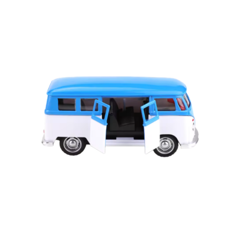 Retro Buss i Metall – Blåvit