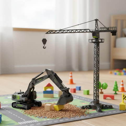 Byggkran & Grävmaskin 2-pack