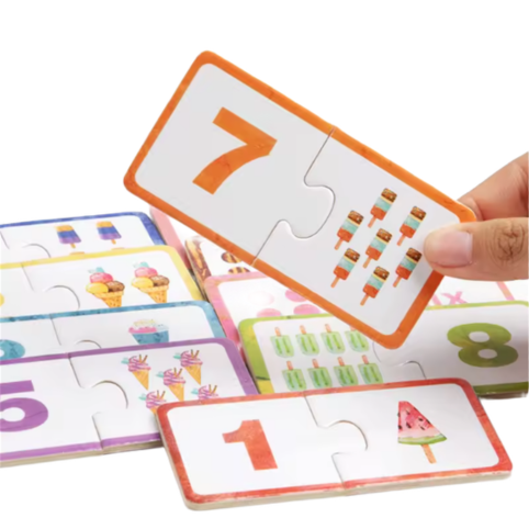 123 Pussel – Para siffra till objekt