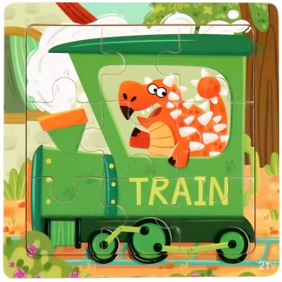 Montessori Träpussel För Barn – Välj Mellan Olika Motiv