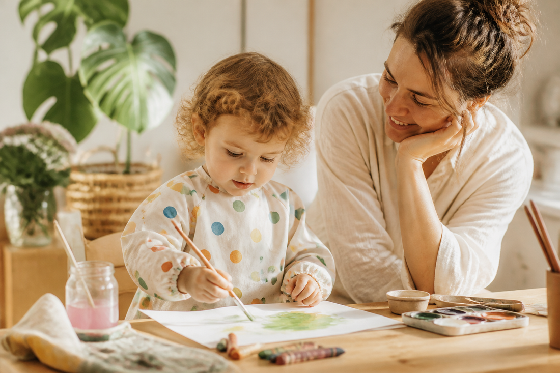 Guide: Så skapar du en giftfri och städfri pysselstund för din 2–5-åring