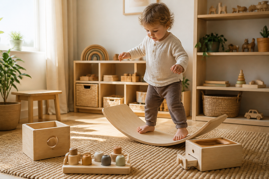 Skapa en harmonisk Montessori-lekhörna: Guide till hållbara träleksaker