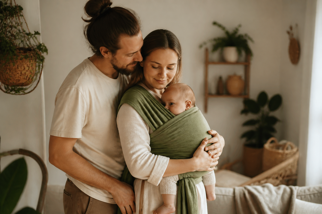 Bärsele och bärsjal i ekologisk bomull: En guide till ergonomisk närhet