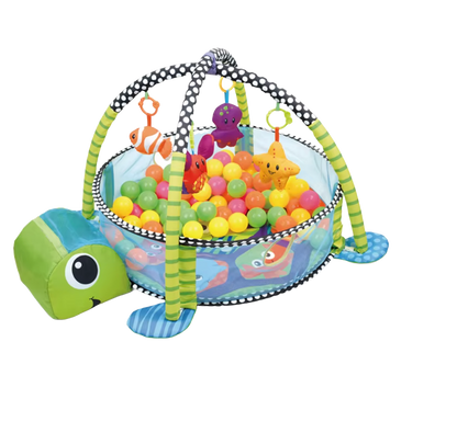 Babygym Sköldpadda Multifunktionellt med Vägg & Leksaker