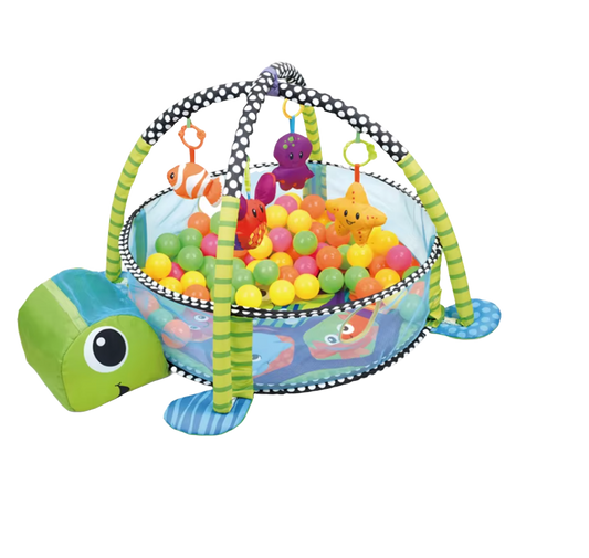 Babygym Sköldpadda Multifunktionellt med Vägg & Leksaker