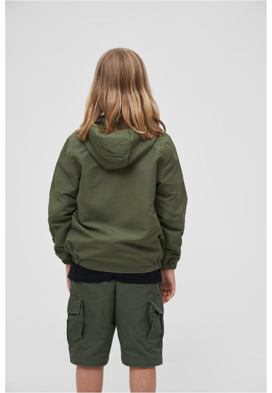 B Kids Summer Windbreaker Frontzip - olive 146/152