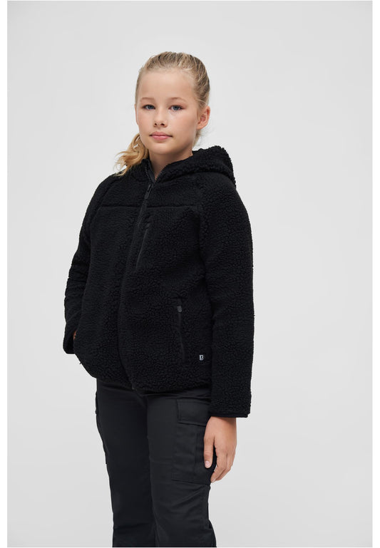 B Kids Teddyfleecejacket Hood - black 122/128