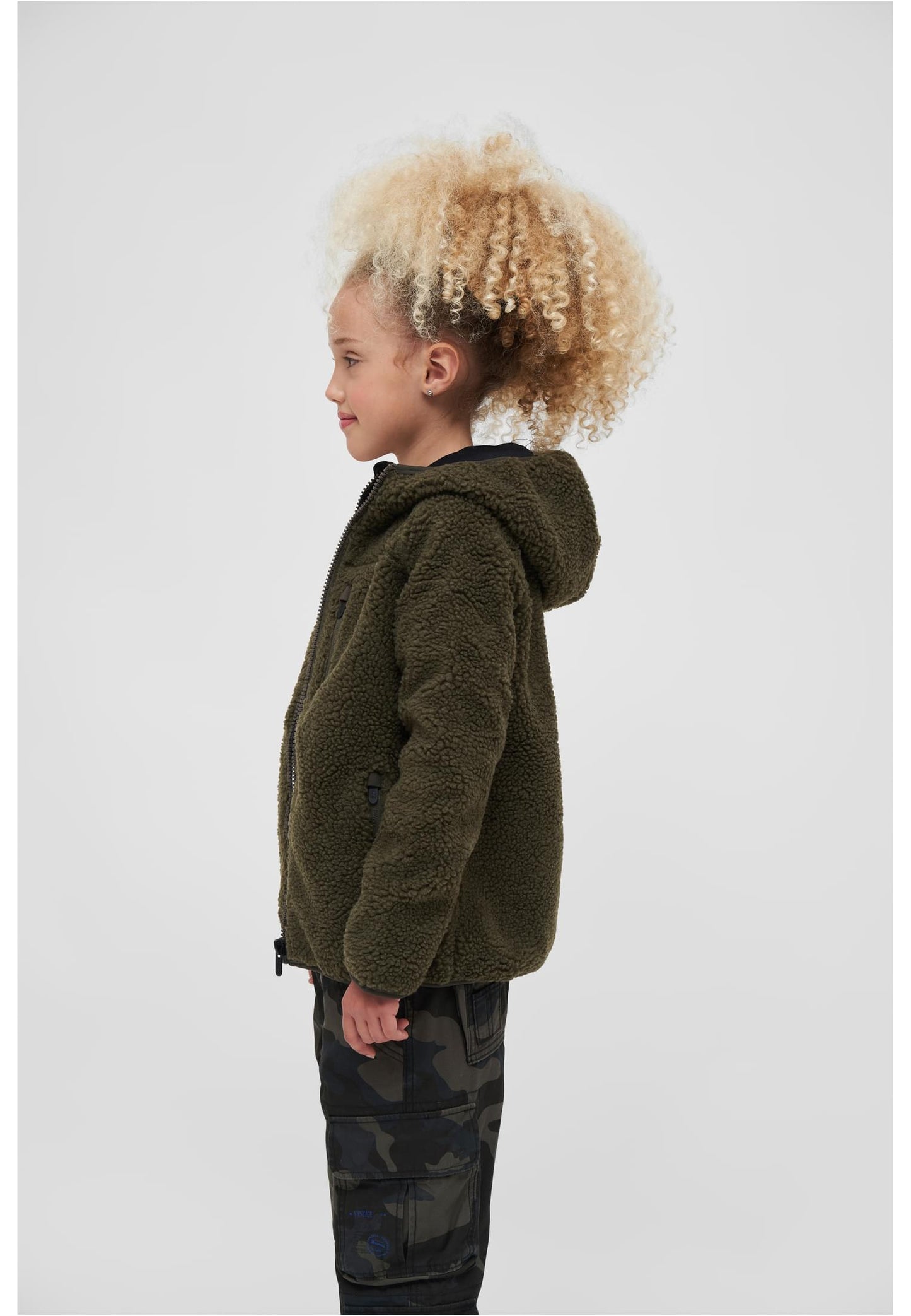 B Kids Teddyfleecejacket Hood - black 146/152