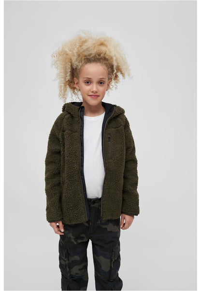 B Kids Teddyfleecejacket Hood - olive 146/152