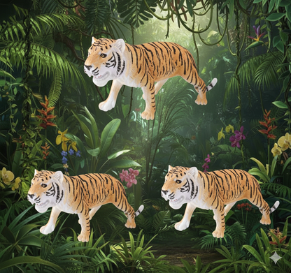 Realistisk Tiger Modell – Upptäck savannens djur