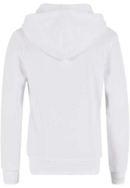 MT Basketball Clouds Hoody Kids i färgen vit bakifrån mot ljus bakgrund