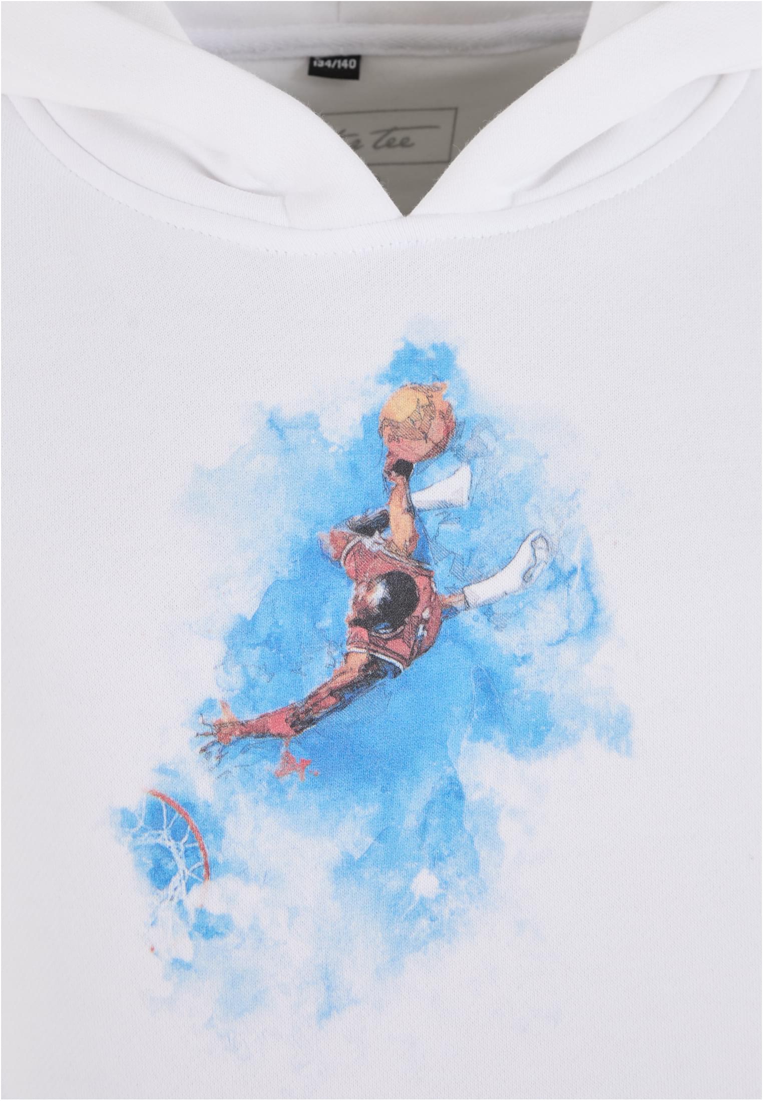 MT Basketball Clouds Hoody Kids från sidan mot ljus bakgrund