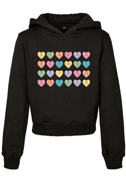 MT Kids Sweet Heart Candy Cropped Hoody