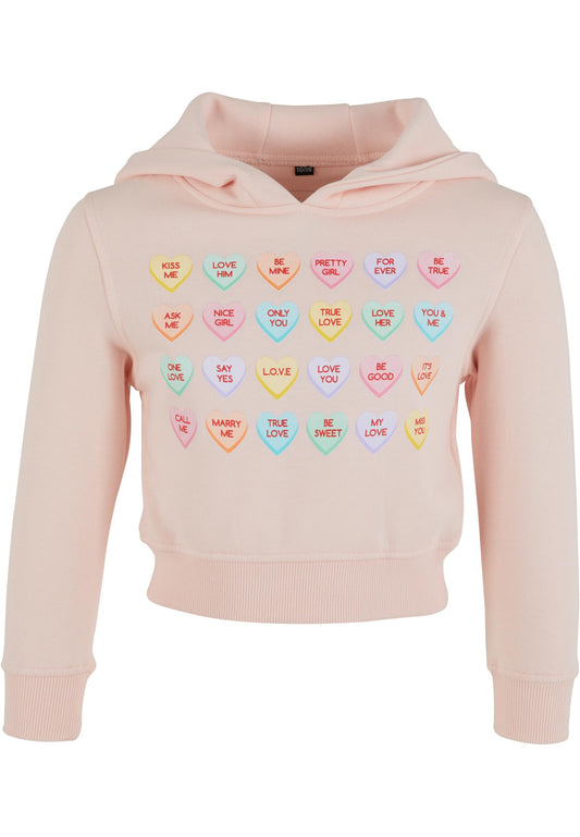 MT Kids Sweet Heart Candy Cropped Hoody