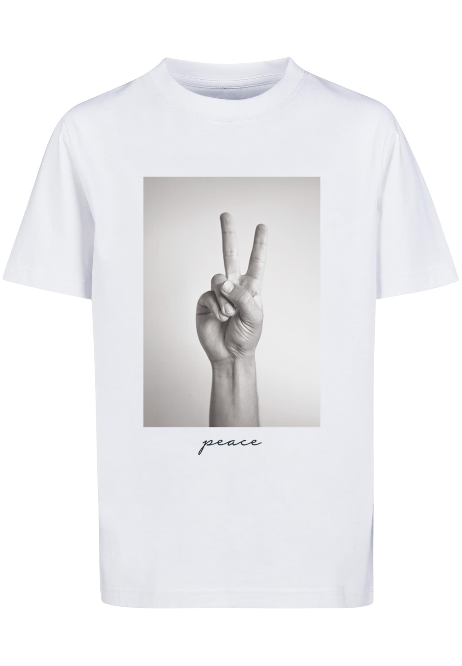 MT Kids Peace Sign Tee - white 110/116
