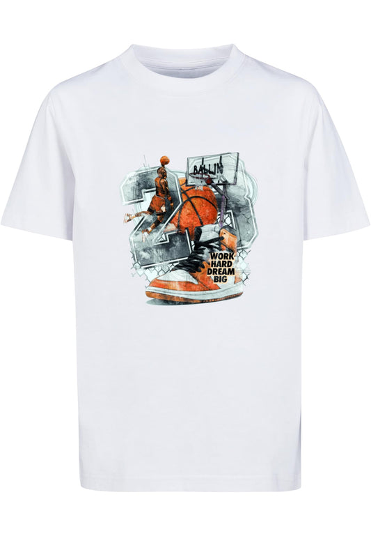 MT Kids Vintage Ballin Tee - white 110/116