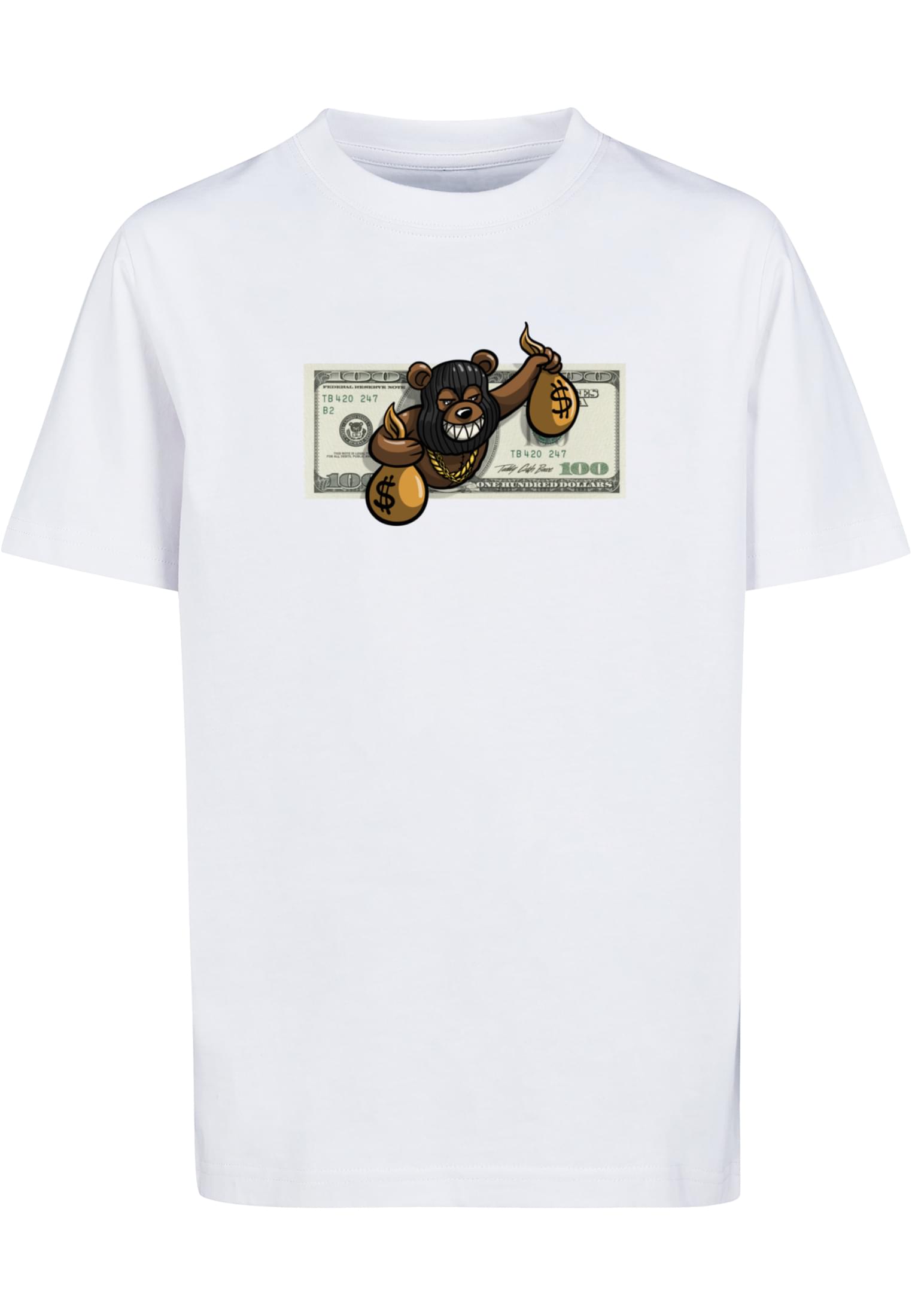 MT Kids Money Bear Tee - white 110/116