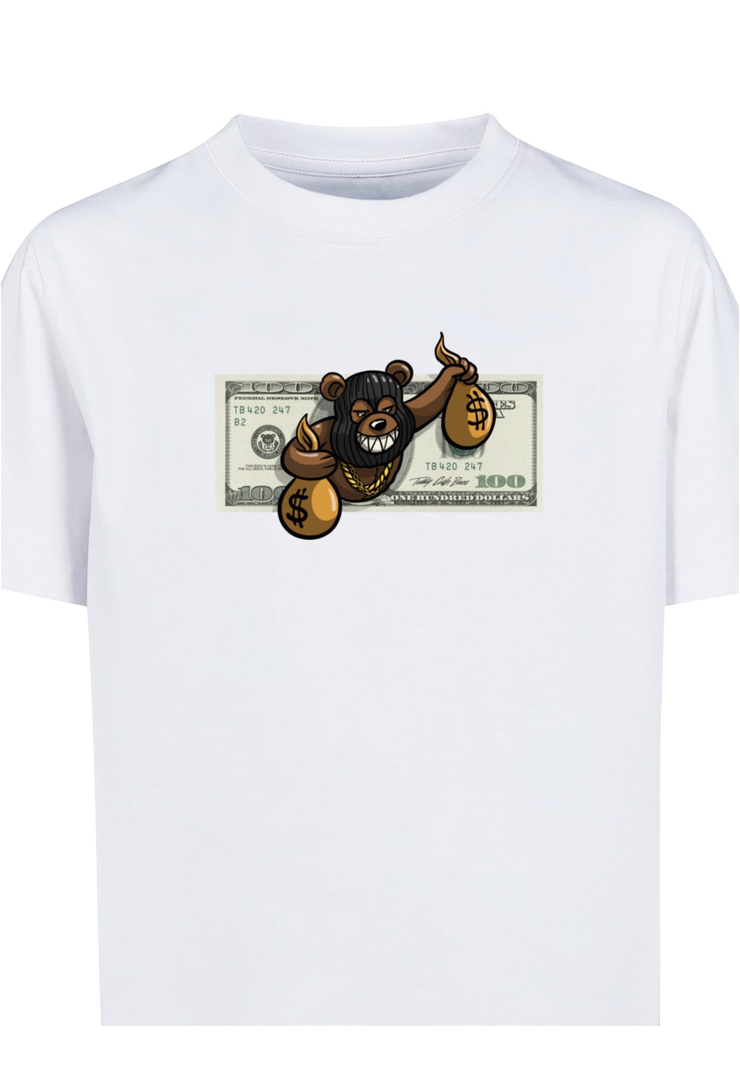 MT Kids Money Bear Tee - white 134/140