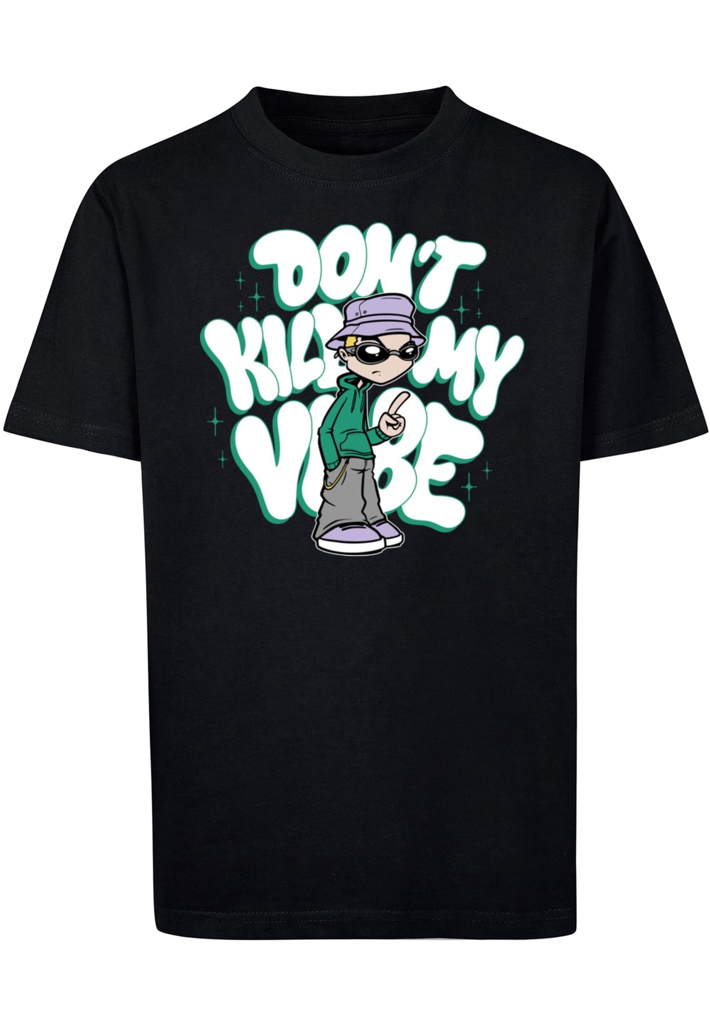 MT Kids Don't Kill My Vibe Tee - black 110/116