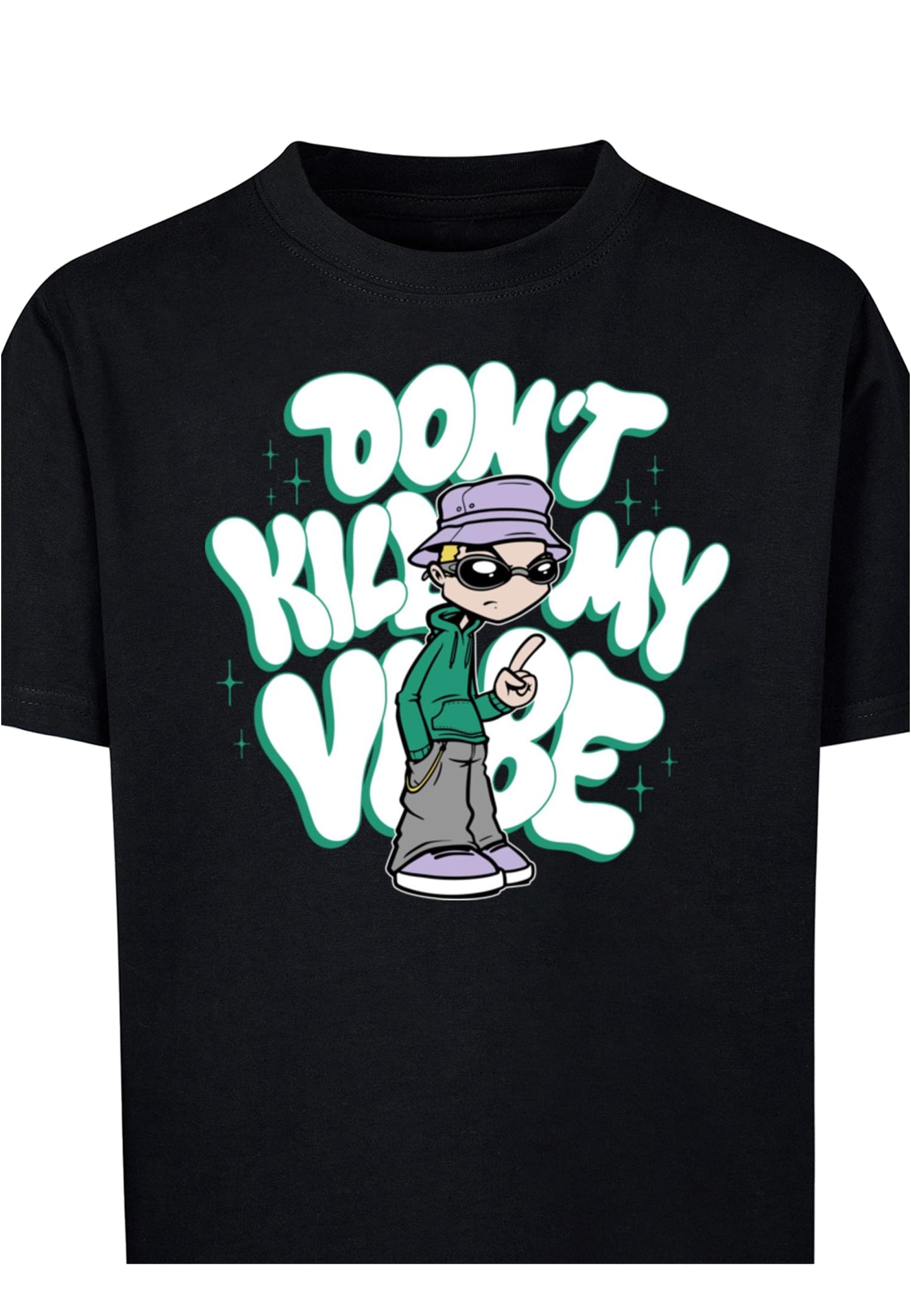 MT Kids Don't Kill My Vibe Tee - black 146/152