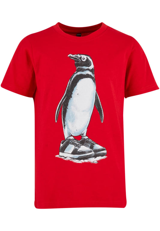 MT Kids Fancy Penguin Tee - red 110/116