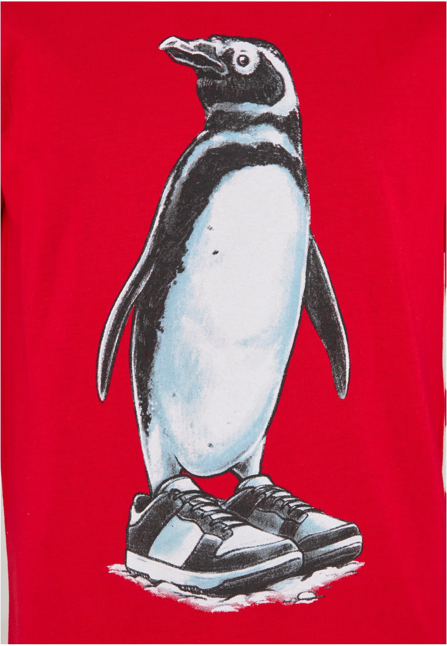 MT Kids Fancy Penguin Tee - red 134/140