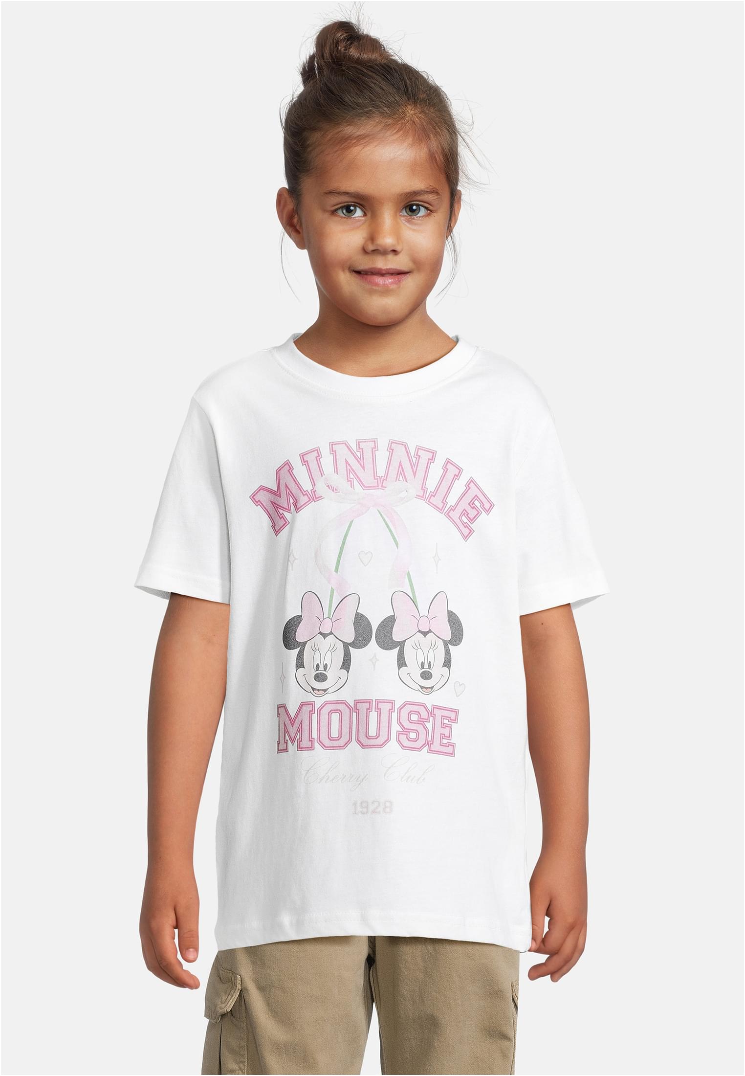 T-Shirt 2 Pack Minnie Mouse på modell framifrån mot ljus bakgrund