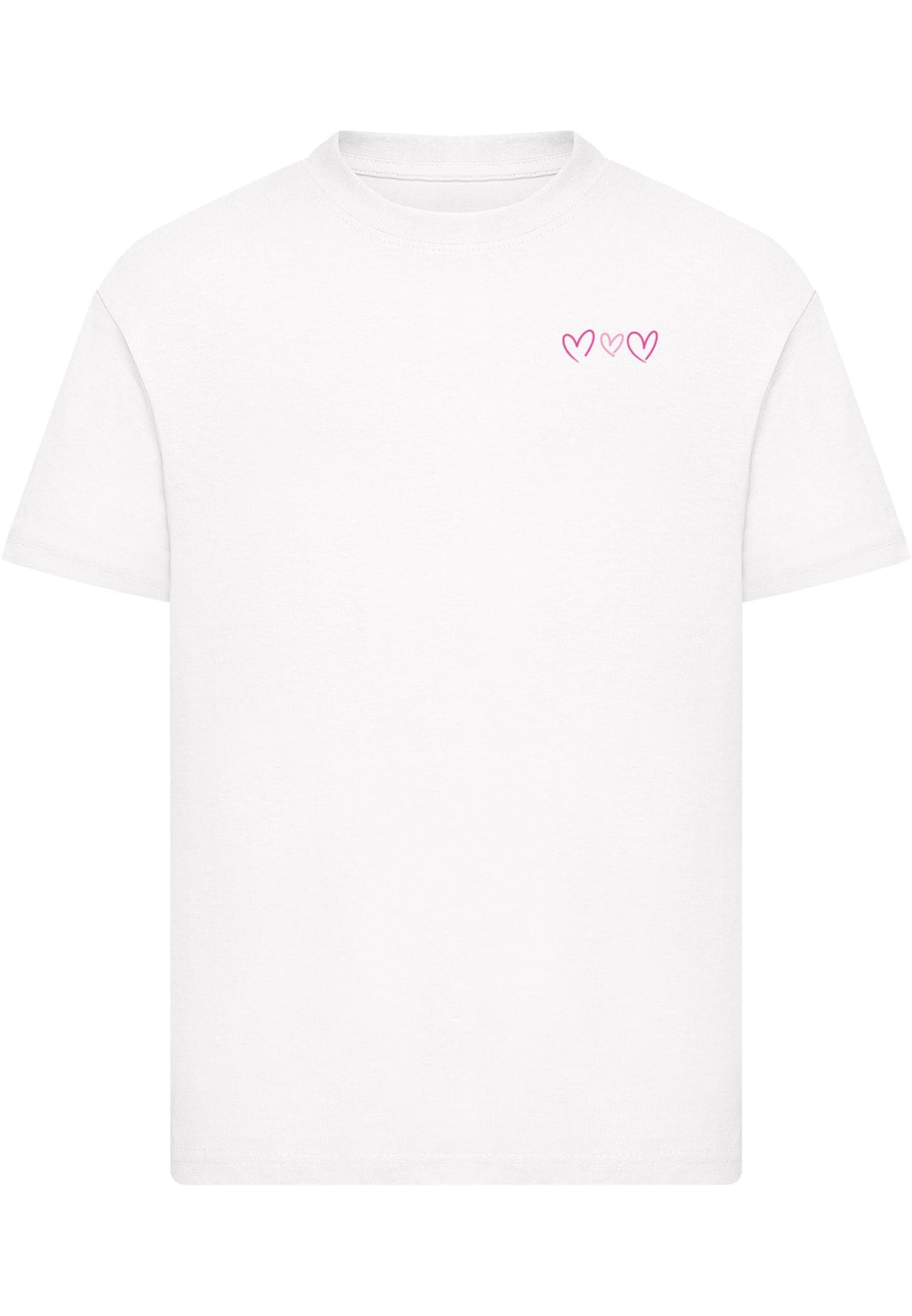 MT Kids Always Trust Your Heart Tee i färgen vit framifrån mot ljus bakgrund